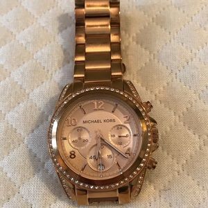 Michael Kors ROSE GOLD bedazzled face!